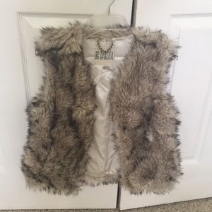 Faux fur vest